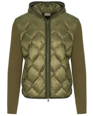 Moncler Hooded Quilted Jacket - Green