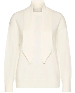 Marella Bow-Detail Knit Sweater - White