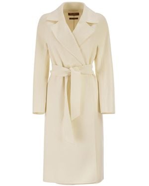 Max Mara Long-Sleeved Coat - Natural