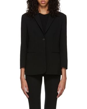 The Row Single-Breasted Blazer - Black