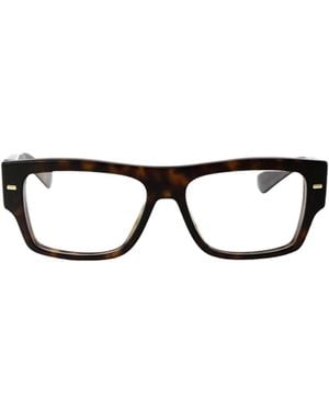 Dolce & Gabbana Eyewear Square Frame Glasses - White