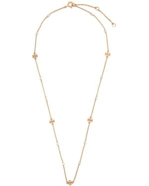 Tory Burch Pearl Embellished Necklace - White