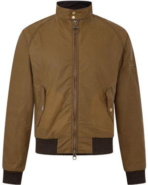 Barbour Wax Bomber Jacket - Green