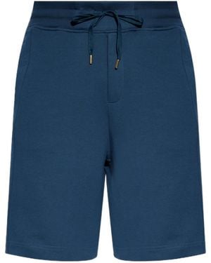 Versace Jeans Couture Couture Logo Embroidered Shorts - Blue