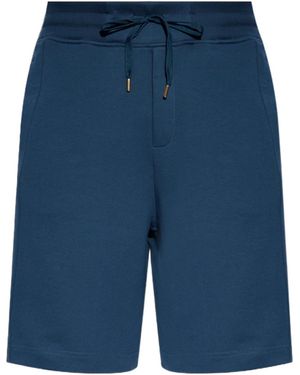 Versace Jeans Couture Couture Logo Embroidered Shorts - Blue