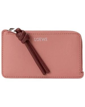Loewe Knot Coin Card-Holder - Pink