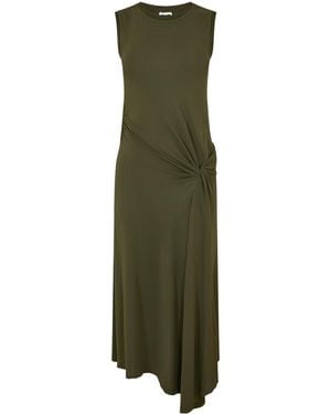 JOSEPH Pleated Detail Dress - Green