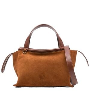 Wandler Logo Debossed Small Tote Bag - Brown