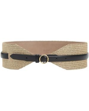 Alaïa Wide Belt - White