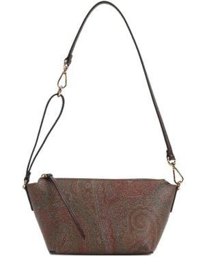 Etro Zippered Shoulder Bag - Brown