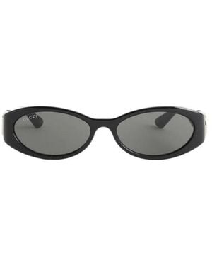 Gucci Eyewear Oval Frame Sunglasses - White