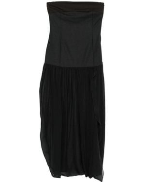 Paloma Wool Strapless Paneled Dress - Black