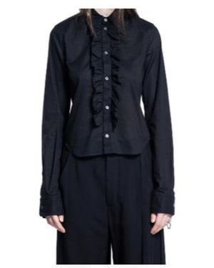 Ann Demeulemeester Erma Ruffled Shirt - Blue