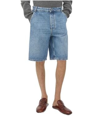Bottega Veneta Knee-Length Shorts - Blue