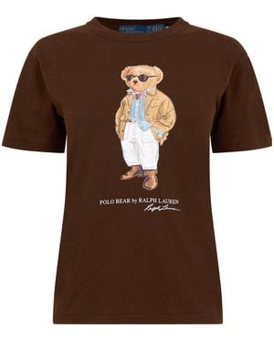 Polo Ralph Lauren Polo Bear Tee Ld61 - Brown