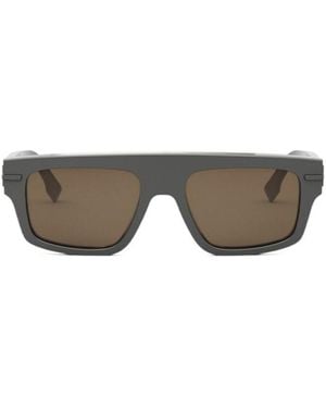 Fendi Eyewear Square-Frame Sunglasses - Multicolour