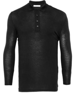 Entire studios Long Sleeve Knit Polo Top - Blue