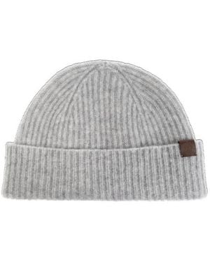 Eleventy Ribbed Beanie Hat - Grey