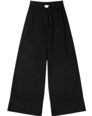 Entire studios Pyjama Wide-Leg Trousers - Black