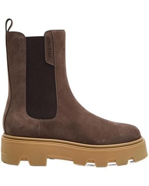 Moncler Platform Ankle Boots - Brown