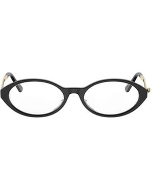 Dior Eyewear Bow Oval Frame Glasses - White