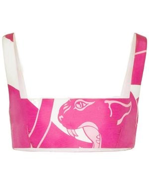 Valentino Sleeveless Cropped Top - Pink