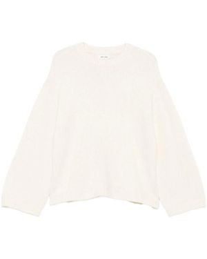 Soft Goat Long-Sleeved Knitwear - White