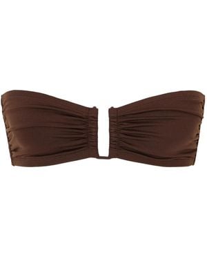 Eres Bandeau Bikini Top - Brown