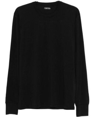 Tom Ford Crew-Neck Long-Sleeve Jumper - Black