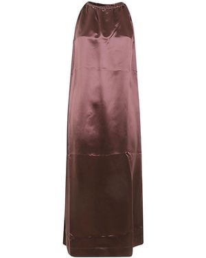 Loulou de Saison Morene Halterneck Maxi Dress - Purple