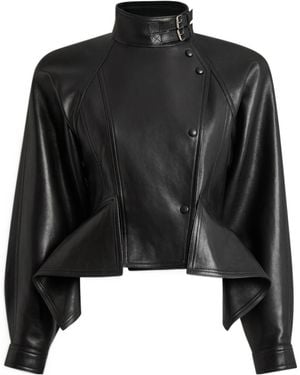 Balmain Lambskin Signature Jacket - Black