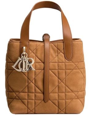 Dior Small Toujours Vertical Tote Bag - Brown