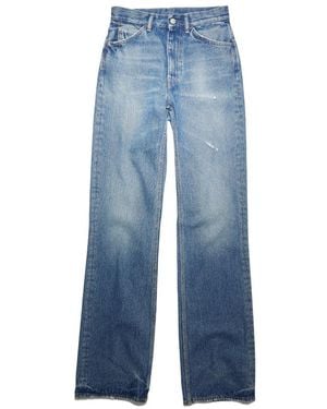Acne Studios Distressed Mid-Rise Jeans - Blue