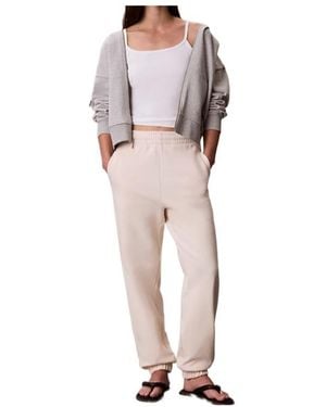Calvin Klein Relaxed Cotton Terry Sweatpants - Pink