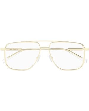 McQueen Eyewear Square Frame Glasses - White