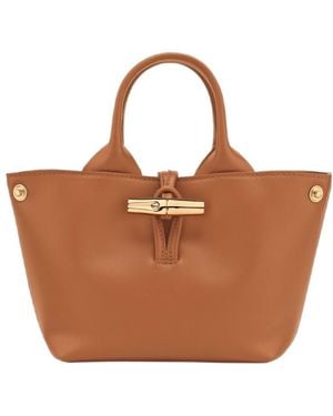 Longchamp Le Roseau Xs Handbag - Brown