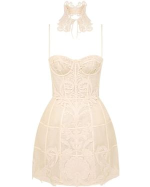 Zimmermann Rebellion Filigree Mini Dress - White