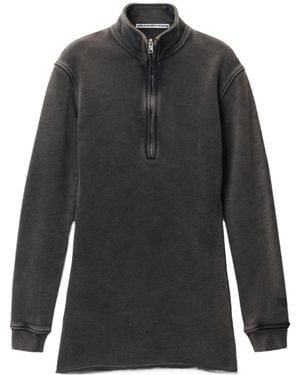 Alexander Wang Half-Zip Mini Dress - Gray