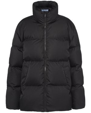 Prada Oversized Re-Nylon Down Jacket - Black