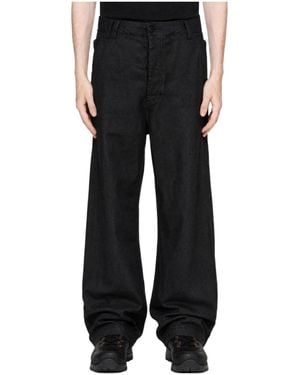 Thom Krom Coated Straight-Leg Pants - Black