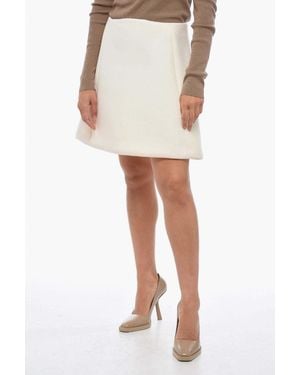 Neil Barrett A-Line Mini Skirt - White