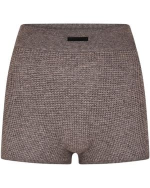 Fear Of God Waffle Velour Athletic Shorts - Grey