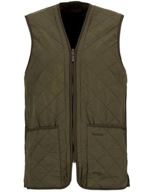 Barbour Reversible Quilted Zipped Gilet - Green