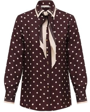 Zimmermann Dot Relaxed Shirt - Purple