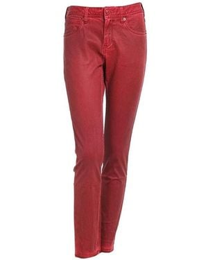 Burberry Logo Jeans - Red