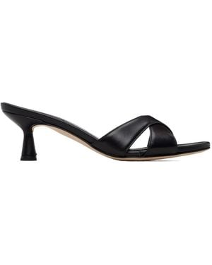 Aeyde Vero Crossover Heeled Sandals - Black