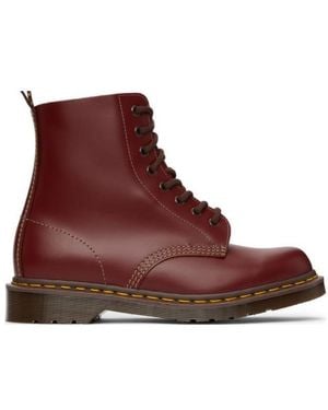 Dr. Martens Vintage 1460 Leather Ankle Boots - Red