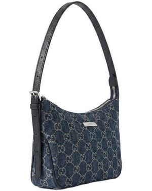 Gucci Lady Lunetta Small Shoulder Bag - Blue
