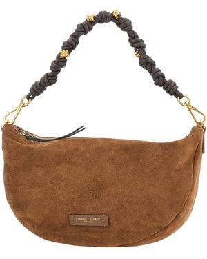 Gianni Chiarini Cleo Crescent Shoulder Bag - Brown