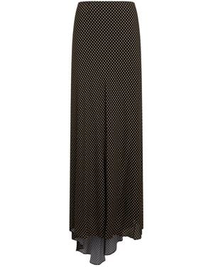 Philosophy Di Lorenzo Serafini Polka-Dot Maxi Skirt - Black